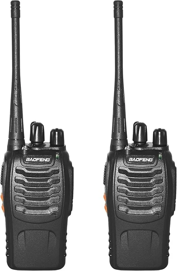 Baofeng BF-888S UHF Two Way Radio Walkie Talkie Pack of 2 with 16 Channels Long Range Communication for Security Events Construction and Outdoor Use image 1