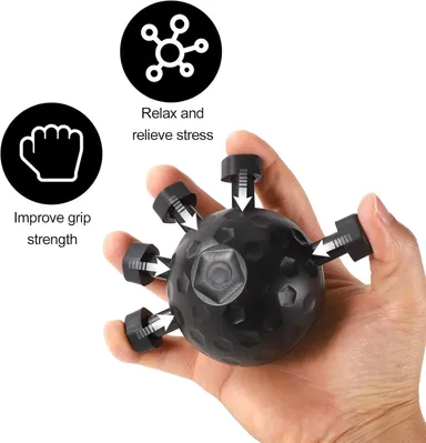 Right Traders ,Hand Grip Strengthener,Ultimate Finger Exerciser Strength Trainer Exercise Ball  thumbnail 1