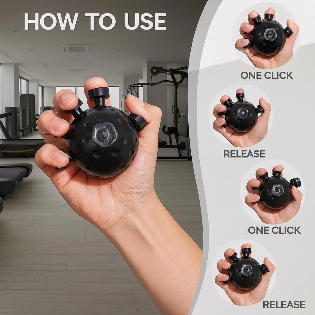 Right Traders ,Hand Grip Strengthener,Ultimate Finger Exerciser Strength Trainer Exercise Ball  image 3