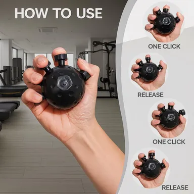 Right Traders ,Hand Grip Strengthener,Ultimate Finger Exerciser Strength Trainer Exercise Ball  thumbnail 2