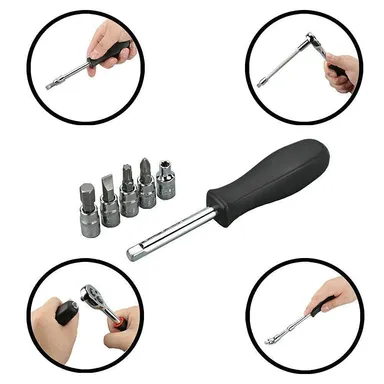 Right Traders ,Tool Kit for Home Use Tools Kit Spanner Set Socket Set Wrench Set Tools Set Hand Tools Bike Tool Kit Set Socket Wrench Set Spanner Set All Size thumbnail 1