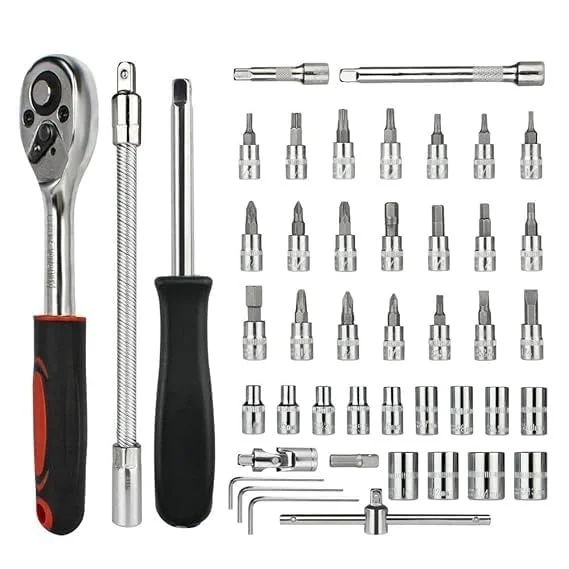 Right Traders ,Tool Kit for Home Use Tools Kit Spanner Set Socket Set Wrench Set Tools Set Hand Tools Bike Tool Kit Set Socket Wrench Set Spanner Set All Size image 3