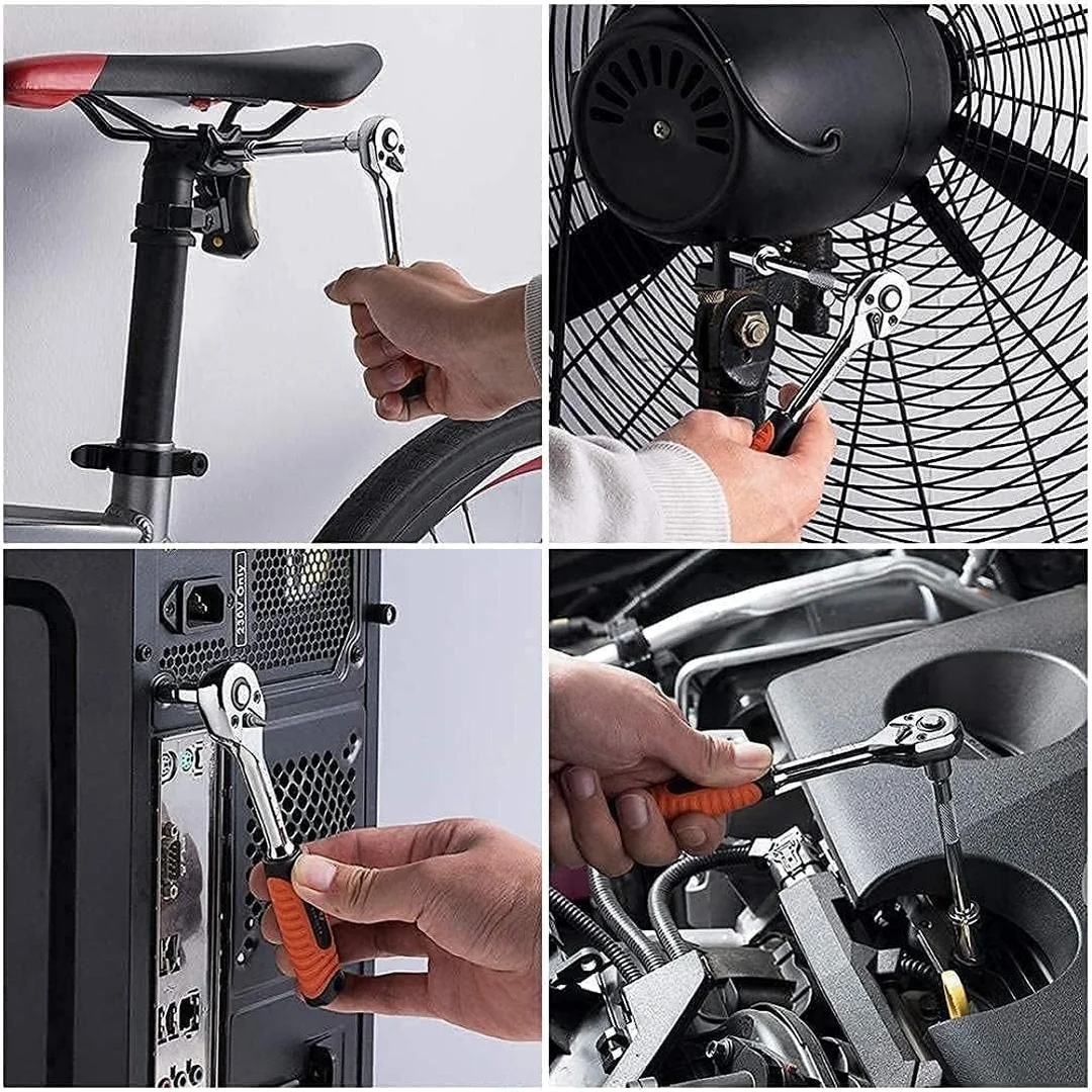 Right Traders ,Tool Kit for Home Use Tools Kit Spanner Set Socket Set Wrench Set Tools Set Hand Tools Bike Tool Kit Set Socket Wrench Set Spanner Set All Size image 5