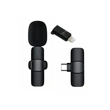 Wireless Clip On Microphone for Live Streaming Android iPhone Type C Lightning, Noise Cancelling Mini Lavalier Mic for YouTube Reels Podcast Vlogging Online Classes India thumbnail 3