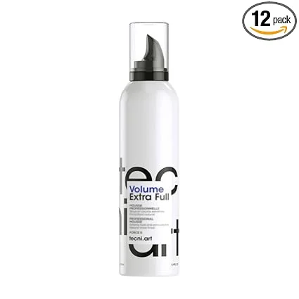 L’Oréal Tecni.Art Full Volume Extra Mousse 250ml Hair Styling Foam for Maximum Root Lift and Extra Strong Hold Lightweight Volumising Styling Mousse for Fine Hair Salon Finish Professional Texture Styling Foam image 1