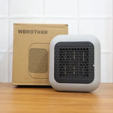 600W Wall Mounted Plug In Room Heater Compact Electric Mini Heater with Fast Heating Technology Direct Socket Personal Winter Heater for Home Office Bedroom with Converter thumbnail 4