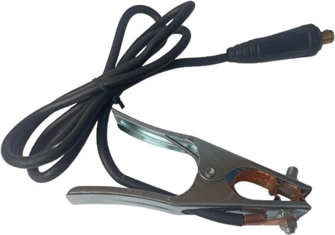 200 Amp Electrode Holder Earth Clamp 35-50 Male Connector with 1.75m Copper Cable Set for Inverter ARC MMA Welding Machine Heavy Duty Industrial Kit image 3