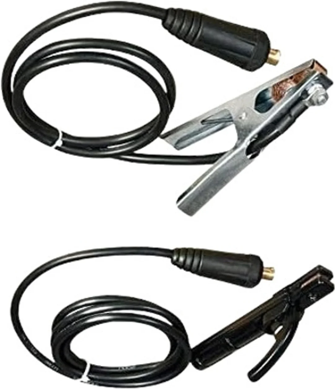 200 Amp Electrode Holder Earth Clamp 35-50 Male Connector with 1.75m Copper Cable Set for Inverter ARC MMA Welding Machine Heavy Duty Industrial Kit image 1