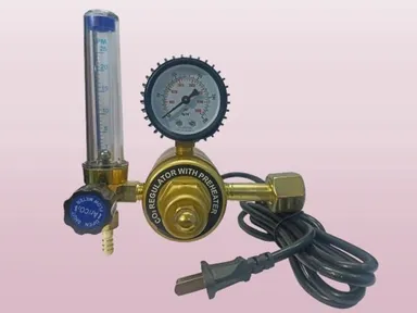CO2 Regulator with Preheater and Flow Meter 220V Electric Gas Pressure Control Valve for Aquarium CO2 System Brewing Setup and MIG Inverter Welding Machine thumbnail 3