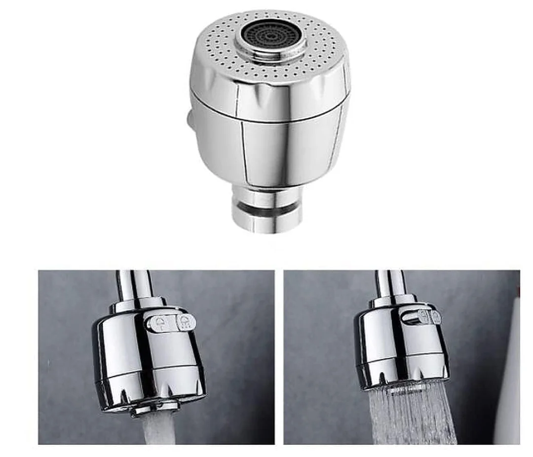360° Flexible Kitchen Tap Extender with Adjustable Faucet Nozzle & Water Saving Aerator image 5