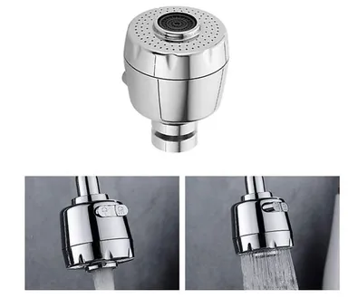 360° Flexible Kitchen Tap Extender with Adjustable Faucet Nozzle & Water Saving Aerator thumbnail 4