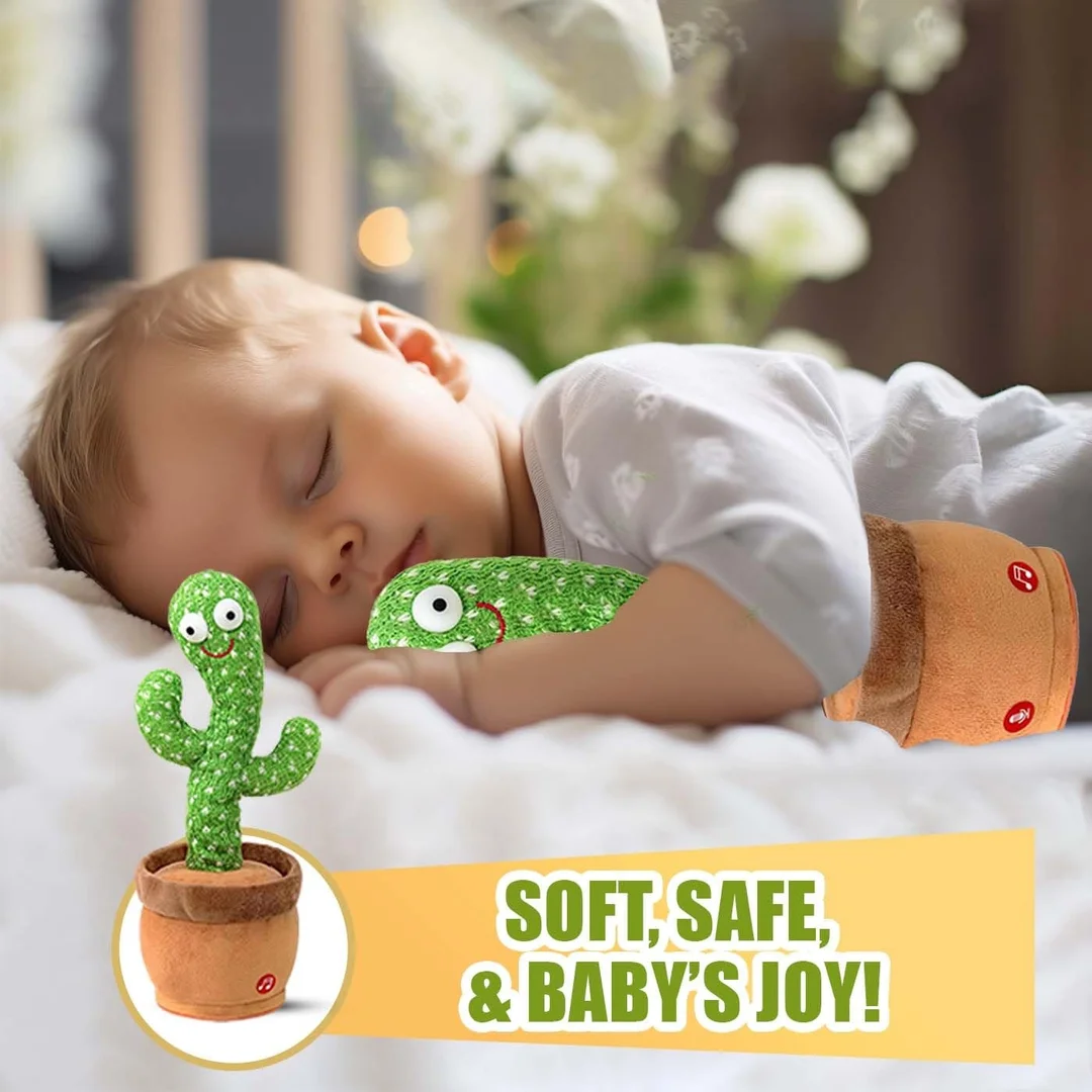 Right Traders,MAJIK Dancing Cactus for Kids Repeat What You Say and Sings Soft Plush Talking Cactus Baby Toys Funny Education Toys for Children image 5