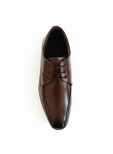 GVOLF Stylish Brown Formal Lace Up Shoes for Men Genuine Leather Office Wear Business Shoes for Corporate Meetings Daily Professional Use Size 6 thumbnail 3