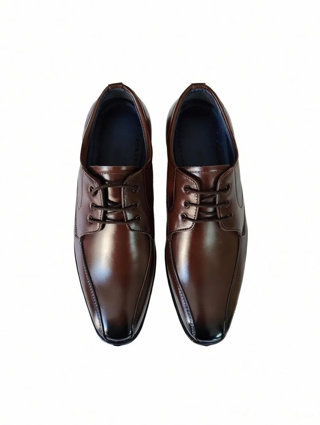 GVOLF Stylish Brown Formal Lace Up Shoes for Men Genuine Leather Office Wear Business Shoes for Corporate Meetings Daily Professional Use Size 6 image 5