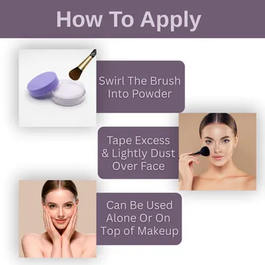 TRUOM Ultra-Fine Lavender Loose Setting Powder 30g – Brightening Matte Finish, Oil Control, Blur Pores, Long-Lasting Base Makeup for All Skin Tones thumbnail 2