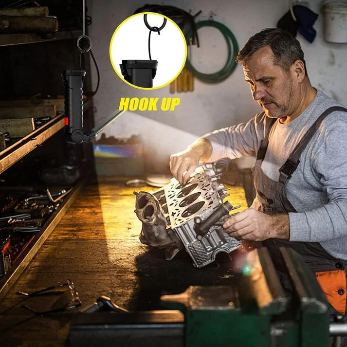 Compact Rechargeable Small LED Work Light with Adjustable Arm and Magnetic Base Powerful Compact Lighting for Precision Work – Bright, Adjustable and Fully Rechargeable LED Work Light for Every Task. image 3
