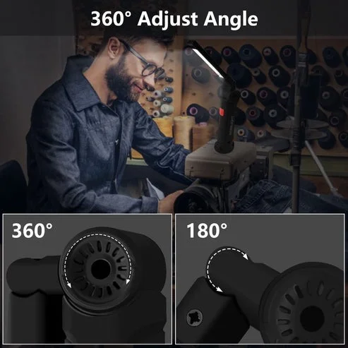 Compact Rechargeable Small LED Work Light with Adjustable Arm and Magnetic Base Powerful Compact Lighting for Precision Work – Bright, Adjustable and Fully Rechargeable LED Work Light for Every Task. image 4