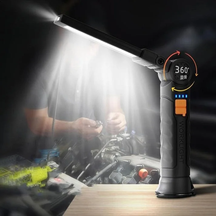 Compact Rechargeable Small LED Work Light with Adjustable Arm and Magnetic Base Powerful Compact Lighting for Precision Work – Bright, Adjustable and Fully Rechargeable LED Work Light for Every Task. image 1