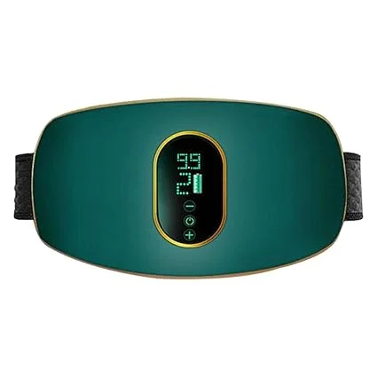 Generic Slimming Belt with Heating & Vibration Massage for Men Women Adjustable Tummy Fat Burner Waist Trimmer Weight Loss Belt Green Body Shaper India image 1