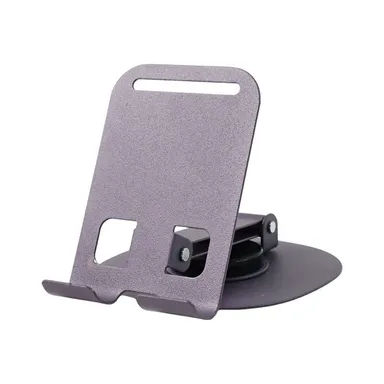 Premium Foldable & 360° Rotatable Mobile Stand for Desk – Adjustable Anti-Slip Smartphone Holder for Video Calls, Gaming, Office & Home Use thumbnail 4