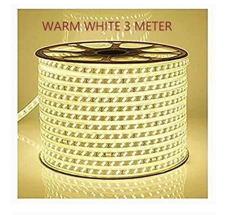 LED Strip / Rope Lights Energy Saving led Light Waterproof Strip Lights for Room | led Strip Light for False Ceiling | Home Decor Lights | Home Decoration | Diwali | Decore (Warmwhite) Length 3 Meter image 1