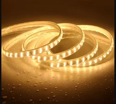5 Meter Warm White LED Strip |Rope Lights |Energy Saving Waterproof Home Decor, False Ceiling & Room Lighting for Diwali thumbnail 2