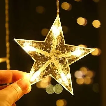 Star Light Bright Glow Yellow Star LED Light String | Energy Saving Decorative Lights for Festivals and Parties thumbnail 3
