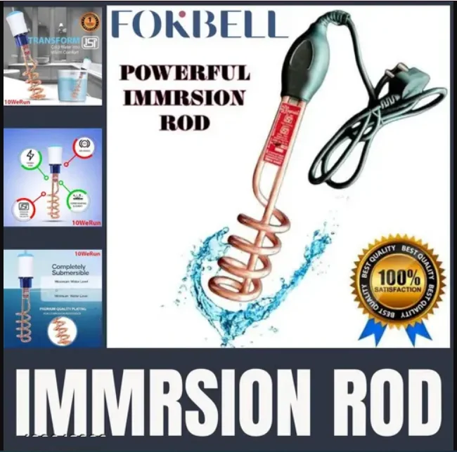 Premium 1500W Immersion Rod Water Heater with 100% Copper Heating Element Shock Proof Fast Heating Portable Electric Water Heater for Home Bathroom and Travel Use image 3