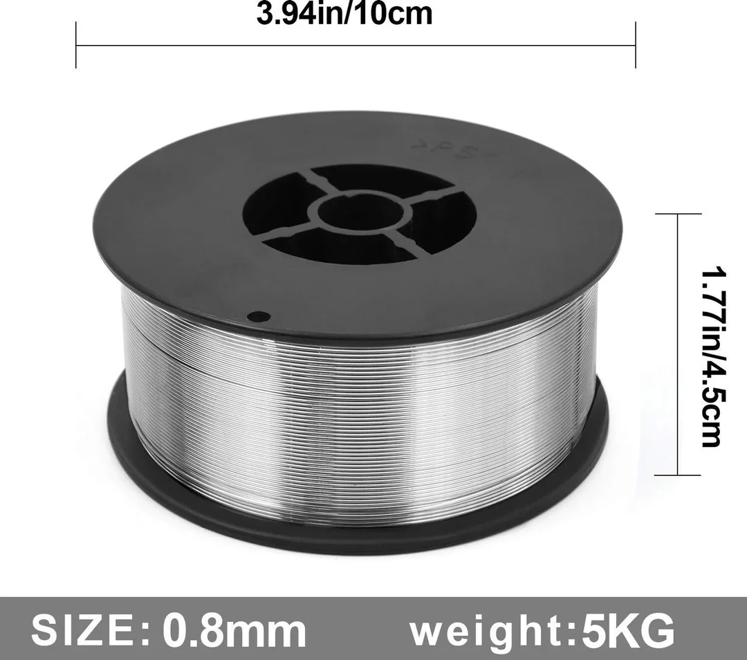 0.8mm Mild Steel MIG Welding Wire Roll 5 Kg Copper Coated Solid Wire for CO2 Shielding Gas Inverter MIG Welding Machine – High Quality ER70S‑6 Solid Filler Wire, Stable Arc, Low Spatter, Smooth Feed, Industrial & Workshop Consumable image 2