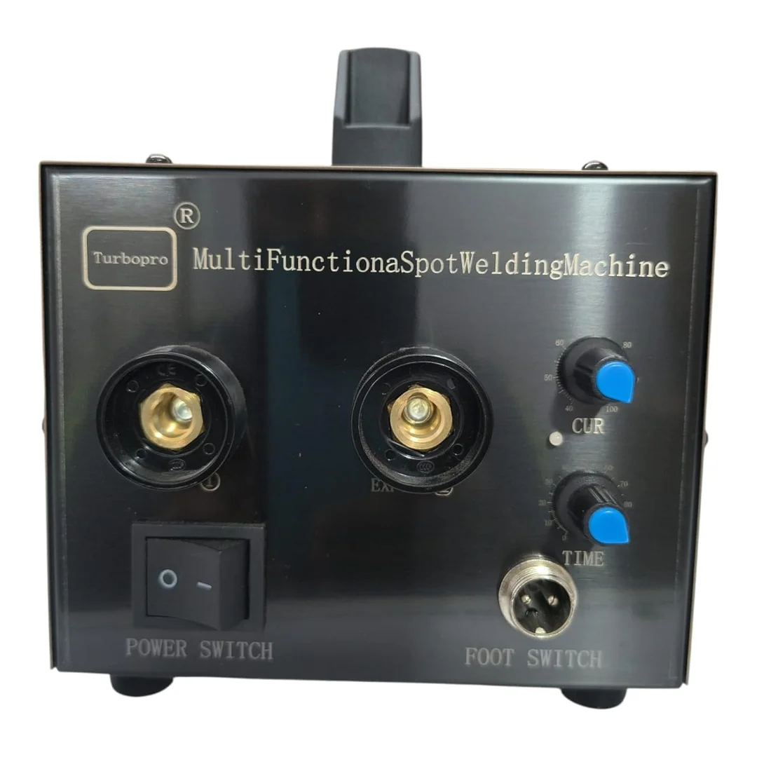 Portable Spot Welding Machine 220V Multifunction Foot Pedal Spot Welder with Adjustable Current and Time Control for Battery Tabs Nickel Copper Strip Welding DIY Lithium Pack Repair image 3