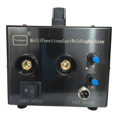Portable Spot Welding Machine 220V Multifunction Foot Pedal Spot Welder with Adjustable Current and Time Control for Battery Tabs Nickel Copper Strip Welding DIY Lithium Pack Repair thumbnail 2