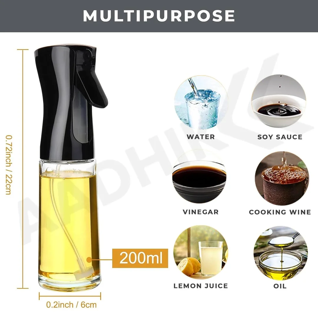 Refillable Glass Oil Dispenser for Cooking, Air Fryer & BBQ image 2