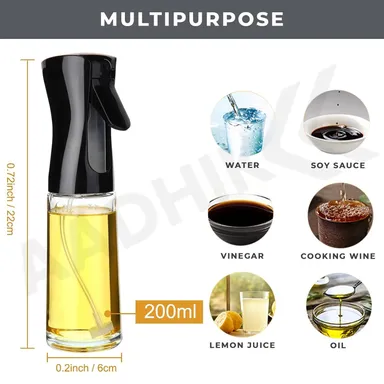 Refillable Glass Oil Dispenser for Cooking, Air Fryer & BBQ thumbnail 1