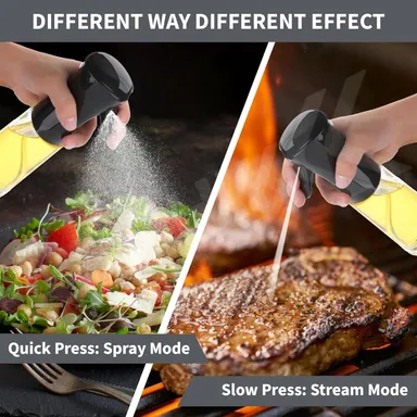 Refillable Glass Oil Dispenser for Cooking, Air Fryer & BBQ thumbnail 3