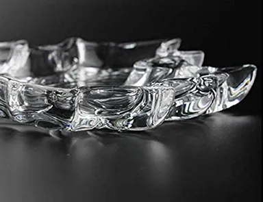 Maples Glass Fruit Plate Leaf Shape Maple Leaf Shape Serving Tray thumbnail 1