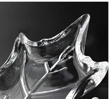 Maples Glass Fruit Plate Leaf Shape Maple Leaf Shape Serving Tray thumbnail 2