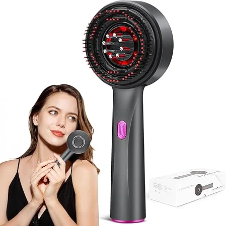 3 in 1 Electric Hair Oil Applicator with IPX7 Waterproof Scalp Massager Brush Head Massager Comb for Deep Root Nourishment Hair Growth Anti Dandruff Oil Distribution Black image 3