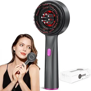 3 in 1 Electric Hair Oil Applicator with IPX7 Waterproof Scalp Massager Brush Head Massager Comb for Deep Root Nourishment Hair Growth Anti Dandruff Oil Distribution Black thumbnail 2