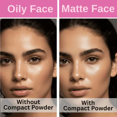 TRUOM Ultra-Fine Pink Loose Setting Powder for Base & Brightening | Flawless Matte Finish, Oil Control & Blur Pores | Long-Lasting Base Makeup for All Skin Tones - 30g thumbnail 3