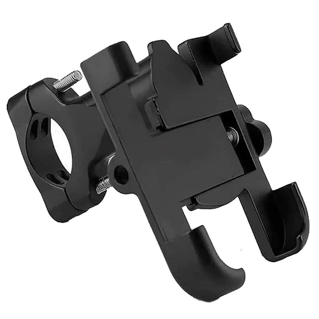 Full Metal Bike Mobile Stand Aluminium Alloy Phone Holder with 360° Rotation Anti‑Vibration Clamp Fits 4.7″–7.2″ Smartphones Navigation GPS Mount image 1