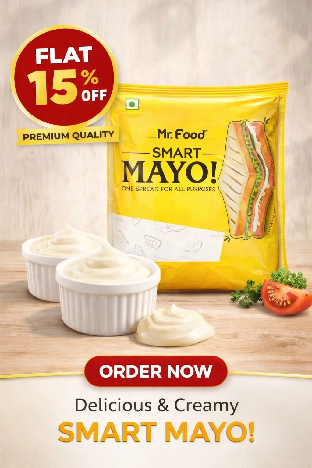 Mayonnaise – Creamy, Eggless & Classic Flavoured Mayos for Sandwich, Burger, Shawarma & Salad Dressing in India image 2