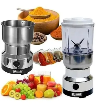 Double Electric Wet & Dry Masala Mixer Grinder with Stainless Steel Bowl High Speed Motor for Spices Coffee Beans Nuts & Grains Portable Mini Blender for Home Kitchen Use in India thumbnail 1