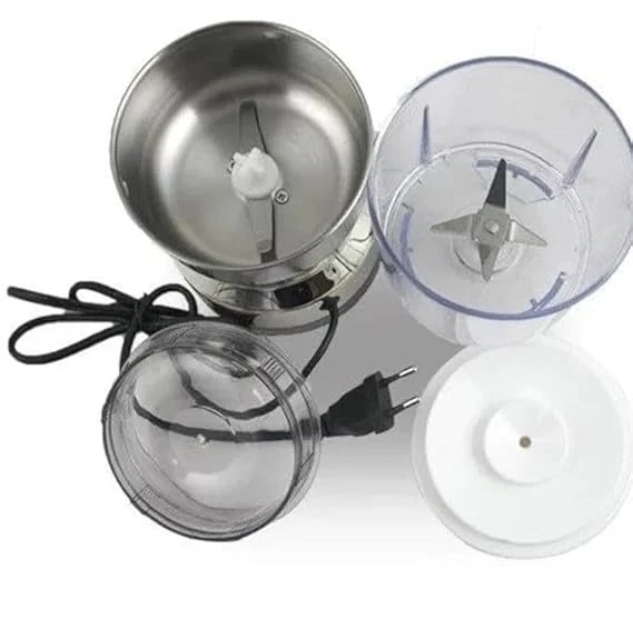 Double Electric Wet & Dry Masala Mixer Grinder with Stainless Steel Bowl High Speed Motor for Spices Coffee Beans Nuts & Grains Portable Mini Blender for Home Kitchen Use in India image 3