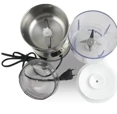 Double Electric Wet & Dry Masala Mixer Grinder with Stainless Steel Bowl High Speed Motor for Spices Coffee Beans Nuts & Grains Portable Mini Blender for Home Kitchen Use in India thumbnail 2