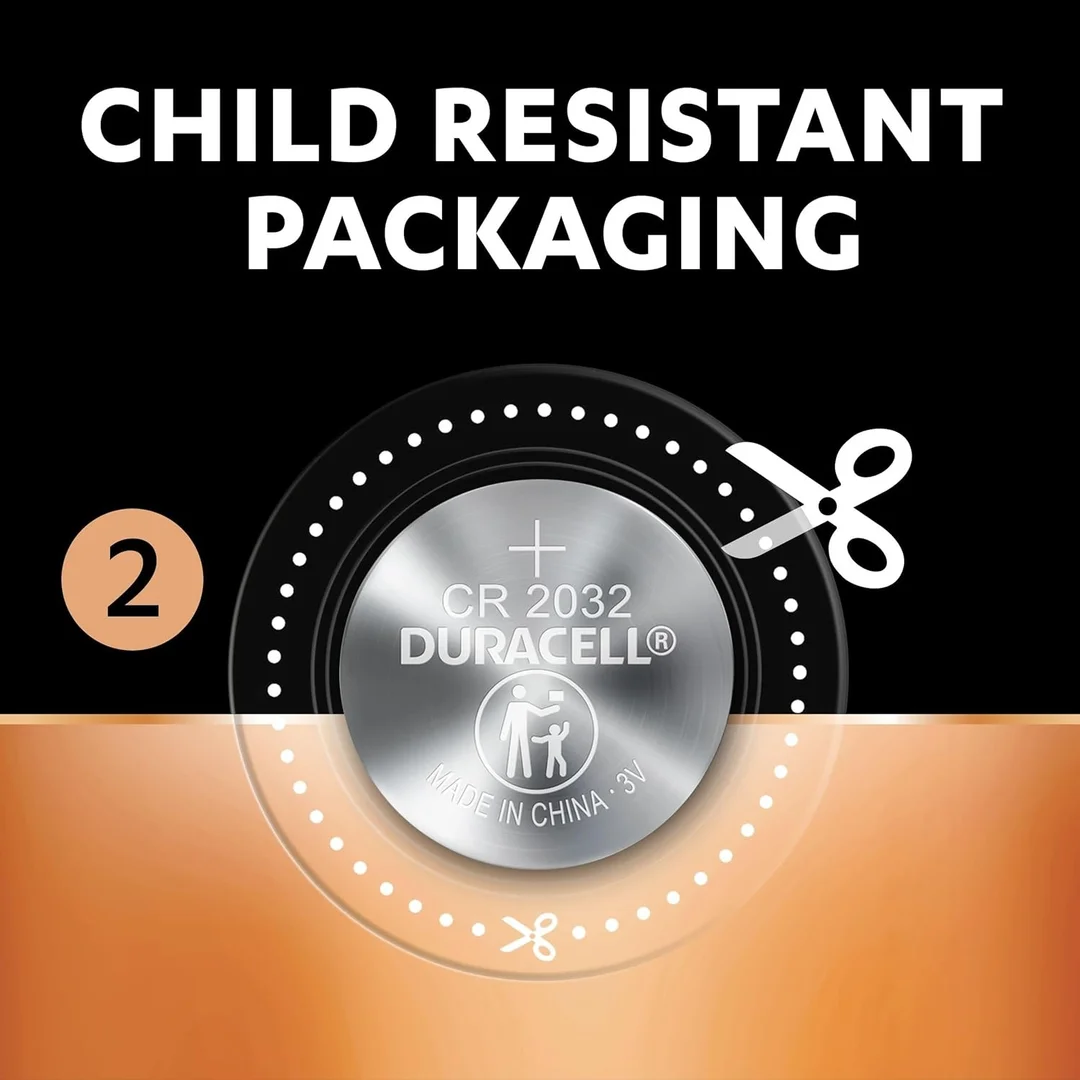 Duracell CR2032 Lithium Coin Battery for Specialty Devices, Calculator, Watch, Key Fob etc. (Pack of 5) image 2