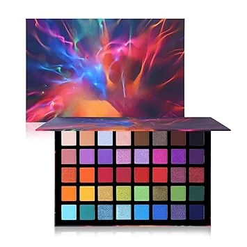 Spotlightt 40 Colour Eyeshadow Palette Matte Shimmer Highly Pigmented Waterproof Long Lasting Professional Eye Makeup Kit for Bridal Party Daily Glam India image 1