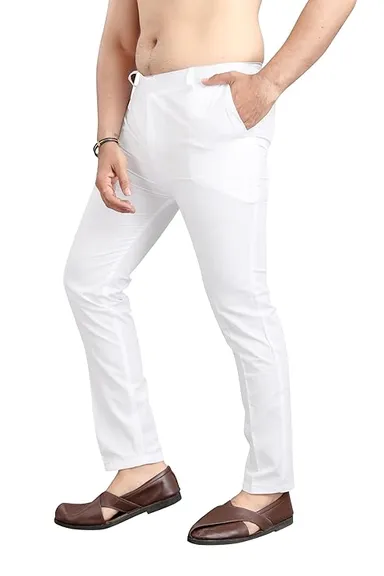 Men’s Pure Cotton Pant Style Pyjama with Elastic Waist | Drawstring Comfortable Breathable Lounge Wear for Daily Use thumbnail 2