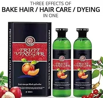 BlackFruit Organic Natural Black Hair Colour Gel Dye for Grey Coverage Ammonia Free Herbal Formula with Long Lasting Shine Men & Women image 1
