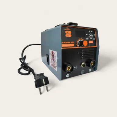 METAPOD MIG MMA 200 Amp Gasless Welding Machine with Dual Function MIG ARC Inverter IGBT Portable Welder for Mild Steel Stainless Steel Iron Home Workshop Use India Gray thumbnail 4