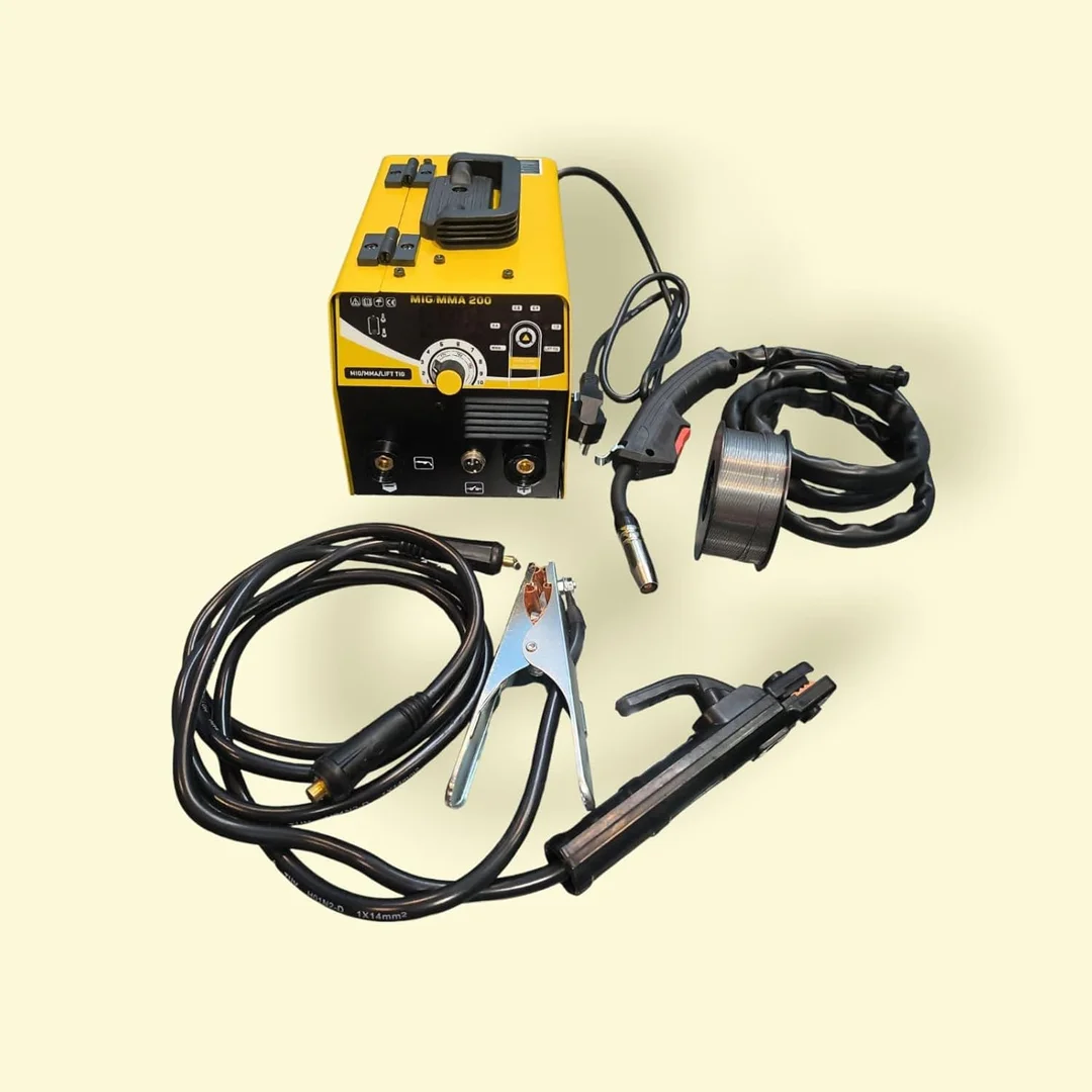 METAPOD MIG MMA 200A Gasless Welding Machine Dual Function Inverter IGBT ARC Welder Portable 200 Amp MIG Welder for Mild Steel Stainless Steel Iron Fabrication India image 6